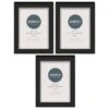 Simply Everyday 4 X 6" Block Frames 3pk - Black 2 Simply Everyday 4 X 6" Block Frames 3pk - Black -B&M 278309 3pk simply everyday block frames 4x6 black