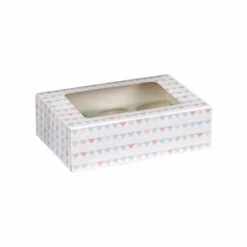 Betty Winters Cupcake Boxes 4pk 9 Betty Winters Cupcake Boxes 4pk -B&M 320783 4pk cupcake boxes holds 6 pastel triangles 2
