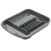Addis Plate Rack - Grey -B&M 328497 addis dish drainer grey1