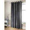 B&M Charcoal Jasmine Sparkle Velvet Eyelet Curtains 90 X 90" -B&M 335342 335343 335345 335346 335347 asmine sparkle velvet curtain with eyelets charcoal 1
