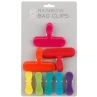 B&M Rainbow Bag Clips 8pk 1 B&M Rainbow Bag Clips 8pk -B&M 341606 8pk rainbow bag clips