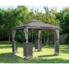 B&M Luxury Steel Framed Gazebo 2.5m - Grey 2 B&M Luxury Steel Framed Gazebo 2.5m - Grey -B&M 342233 gazebo grey
