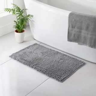 B&M Signature Microfibre Noodle Bath Mat - Grey 3 B&M Signature Microfibre Noodle Bath Mat - Grey