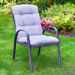 Madison Premium 8pc Patio Set 9 Madison Premium 8pc Patio Set -B&M 353309 madison grey padded 8pc patio set