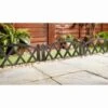 Edwardian Border Fence 4pk 2 Edwardian Border Fence 4pk -B&M 353524 4pk edwardian criss cross border fence