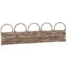 Deluxe Rattan Border Fence 92 X 28cm 1 Deluxe Rattan Border Fence 92 X 28cm -B&M 353567 wicker fence 92x28cm1