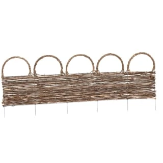 Deluxe Rattan Border Fence 92 X 28cm 3 Deluxe Rattan Border Fence 92 X 28cm