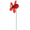 B&M Insect Wind Spinning Stake - Ladybird -B&M 353661 wind spinning stake ladybird red
