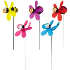 B&M Insect Wind Spinning Stake - Ladybird 9 B&M Insect Wind Spinning Stake - Ladybird -B&M 353661 wind spinning stake main 2