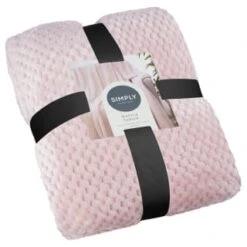 Simply Everyday Waffle Throw - Blush