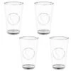 B&M Heart Glasses 4pk 2 B&M Heart Glasses 4pk -B&M 356238 set of 4 hert embossed glasses group