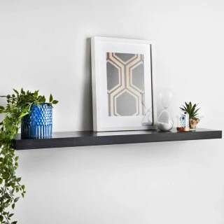 Lokken Floating Shelf 100cm - Black 3 Lokken Floating Shelf 100cm - Black
