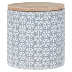 B&M Embossed Geometric Storage Canisters 3pc 11 B&M Embossed Geometric Storage Canisters 3pc -B&M 356821 storage canisters geo grey 4