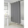 B&M Addis Hookless Textured Shower Curtain - Grey 1 B&M Addis Hookless Textured Shower Curtain - Grey -B&M 357159 grey addis hookless textured shower curtain