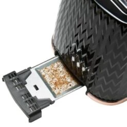 Goodmans Textured 2 Slice Toaster - Black & Rose Gold 11 Goodmans Textured 2 Slice Toaster - Black & Rose Gold -B&M 358961 goodmans textured toaster black rose gold 4