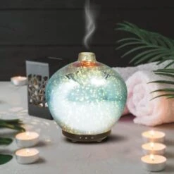 Essence Colour Changing Rose Gold Aroma Diffuser -B&M 363278 colour changing glass aroma diffuser rosa cyan