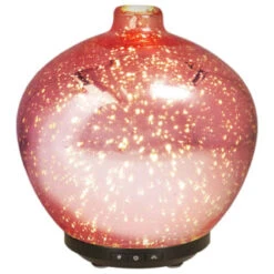 Essence Colour Changing Rose Gold Aroma Diffuser -B&M 363278 colour changing glass aroma diffuser rosa red 2