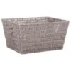 B&M Vannes Heart Cut Out Wicker Basket - Grey 2 B&M Vannes Heart Cut Out Wicker Basket - Grey -B&M 366019 heart cut out wicker basket grey