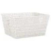 B&M Vannes Heart Cut Out Wicker Basket - White 1 B&M Vannes Heart Cut Out Wicker Basket - White -B&M 366019 heart cut out wicker basket white