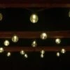 Solar Powered Bulb String Lights 50pk - Warm White -B&M 366396 50 solar powered bulb string lights warm white led