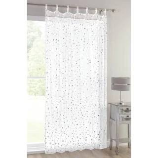 Popsicle Tab Top Voile 55 X 90" - White Stars 3 Popsicle Tab Top Voile 55 X 90" - White Stars