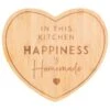 B&M Heart Bamboo Chopping Board With Slogan 2 B&M Heart Bamboo Chopping Board With Slogan -B&M 369140 heart bamboo chopping board with slogan