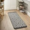 B&M Buddy Geo Twist Pile Runner - Charcoal 2 B&M Buddy Geo Twist Pile Runner - Charcoal -B&M 370071 buddy geo twist pile runner 50x150cm charcoal 2