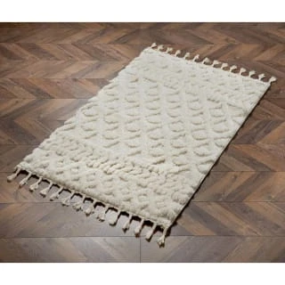 Sahara Tassels Rug 100 X 150cm - Cream 3 Sahara Tassels Rug 100 X 150cm - Cream