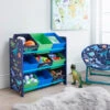B&M Glow In The Dark Dinosaur 9 Tub Storage Drawers -B&M 375936 dinostar 9 tub storage
