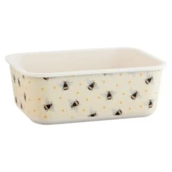 B&M Rectangular Tubs 2pk - Bees -B&M 375968 2pk reuse and repurpose rectangle tubs bee 2