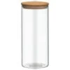 Glass Cannister With Airtight Bamboo Lid - Large