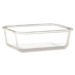 B&M Rectangular Glass Food Containers With Bamboo Lids 2pk 10 B&M Rectangular Glass Food Containers With Bamboo Lids 2pk -B&M 376824 2pk regular glass food container2 2