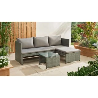 Sorrento Reversible Rattan Effect Corner Sofa Set 2pc 5 Sorrento Reversible Rattan Effect Corner Sofa Set 2pc - Image 3