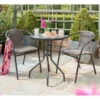 Valencia Armchair Bistro Set 3pc -B&M 379329 valencia rattan effect bistro set 3pc