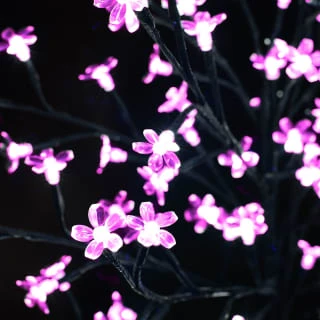 Solar Powered Blossom Tree - Pink 128 LED 4ft 4 Solar Powered Blossom Tree - Pink 128 LED 4ft - Image 2