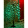 Solar Powered Weeping Willow Tree - Green LED 240 5ft -B&M 379362 5ft solar powered weeping willow tree 240 green leds