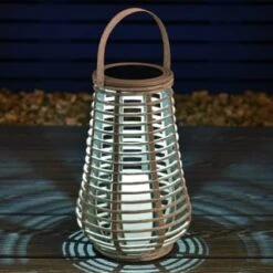 Solar Powered Lantern - Grey