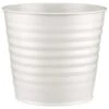 B&M Ribbed Matt Tin Planter - Cream 1 B&M Ribbed Matt Tin Planter - Cream -B&M 379770 simply garden ribbed tin planter white