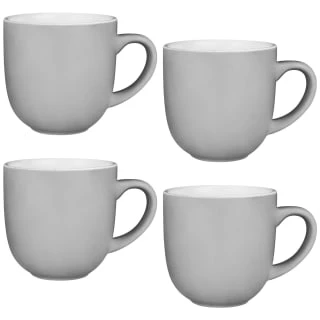 Simply Everyday Gloss Mugs 4pk - Grey 2 Simply Everyday Gloss Mugs 4pk - Grey