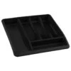 Addis Cutlery Drawer Organiser - Black -B&M 380147 addis eco drawer organiser black