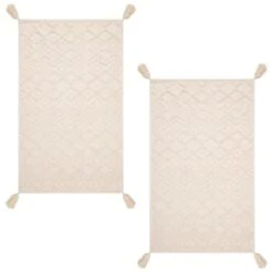 B&M Homestead Embossed Tea Towels With Tassels 2pk - Natural 7 B&M Homestead Embossed Tea Towels With Tassels 2pk - Natural -B&M 380229 2pk homestead embossed tea towel with tassels 2