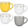 B&M Bee Happy Printed Mugs - 4pk