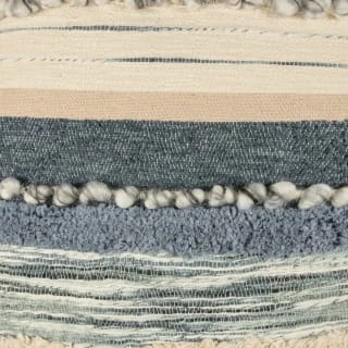 B&M Esme Stripe Woven Cushion - Navy 4 B&M Esme Stripe Woven Cushion - Navy - Image 2