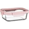 B&M Pink Glass Food Container - Large 1 B&M Pink Glass Food Container - Large -B&M 380659 glass food container pink large 2