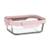 B&M Pink Glass Food Container - Medium 1 B&M Pink Glass Food Container - Medium -B&M 380660 glass food container pink medium 2