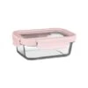 B&M Pink Glass Food Container - Small 2 B&M Pink Glass Food Container - Small -B&M 380661 glass food container pink small 2