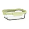 B&M Green Glass Food Container - Medium -B&M 380663 glass food container green medium 2
