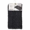 Retreat Knitted Bath Mat 50 X 80cm - Charcoal 1 Retreat Knitted Bath Mat 50 X 80cm - Charcoal -B&M 381567 retreat knitted bath mat black