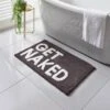 Get Naked Tufted Bath Mat - Black 2 Get Naked Tufted Bath Mat - Black -B&M 381570 charcoal get naked bath mat