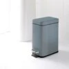 Addis Rectangular 5L Bin - Grey -B&M 383269 addis 5l grey rectangular bin